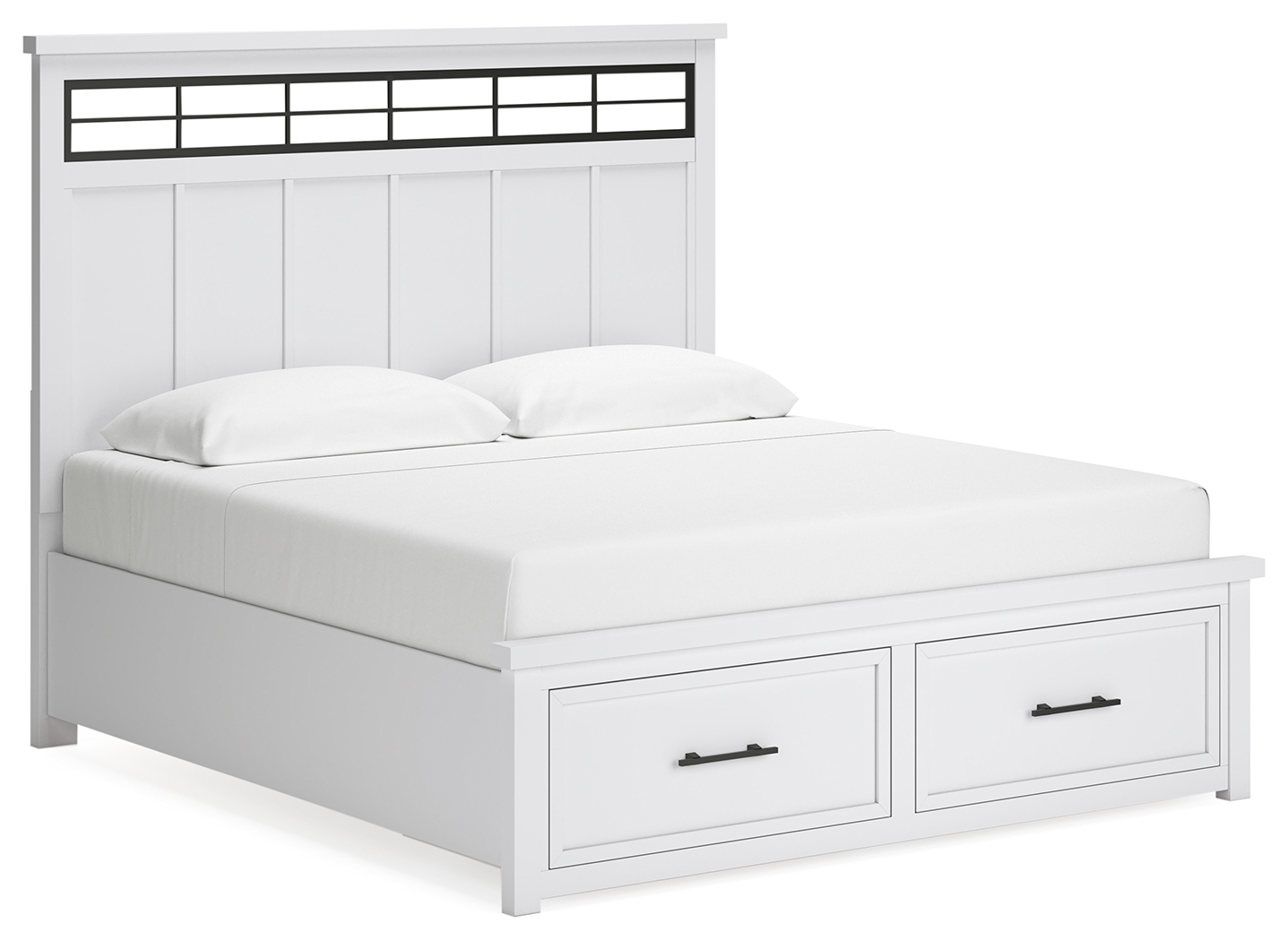 King Panel Storage Bed