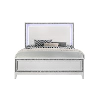 Glam King Bed with LED Lighting