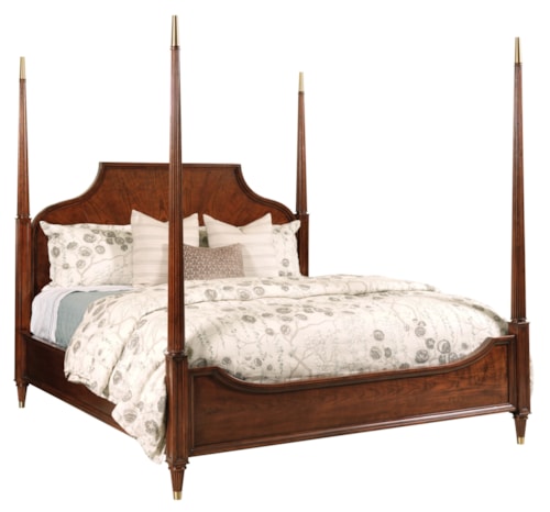 Traditional King Poster Bed - Complete