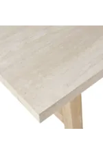 Jofran Sierrafina Transitional Dining Table with Stone Top