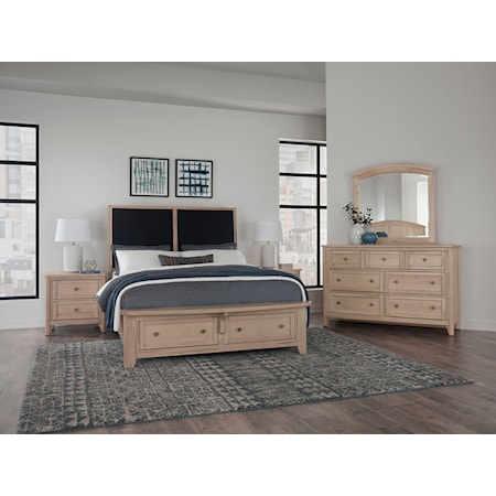 King Upholstered Storage Bed