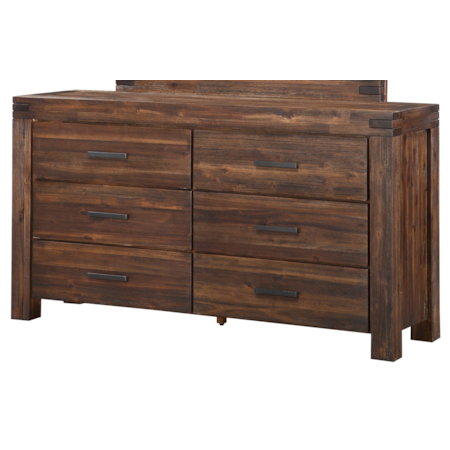 6-Drawer Solid Wood Dresser