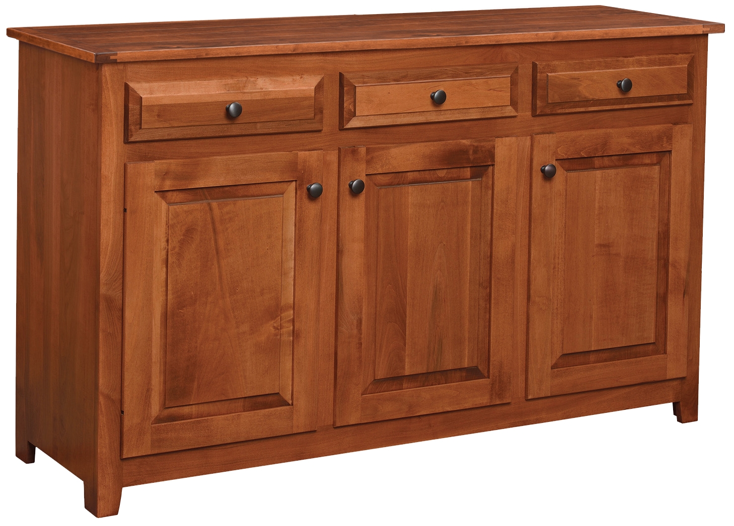 Rustic Custom Amish 3-Door Buffet