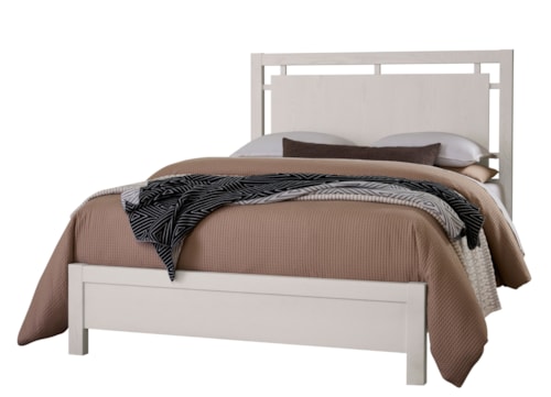 Transitional King Floating Panel Bed