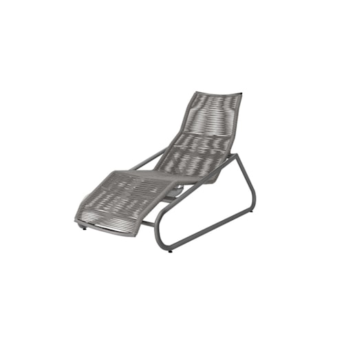 Stackable Adjustable Comfort Chaise Lounge - Fog / Graphite