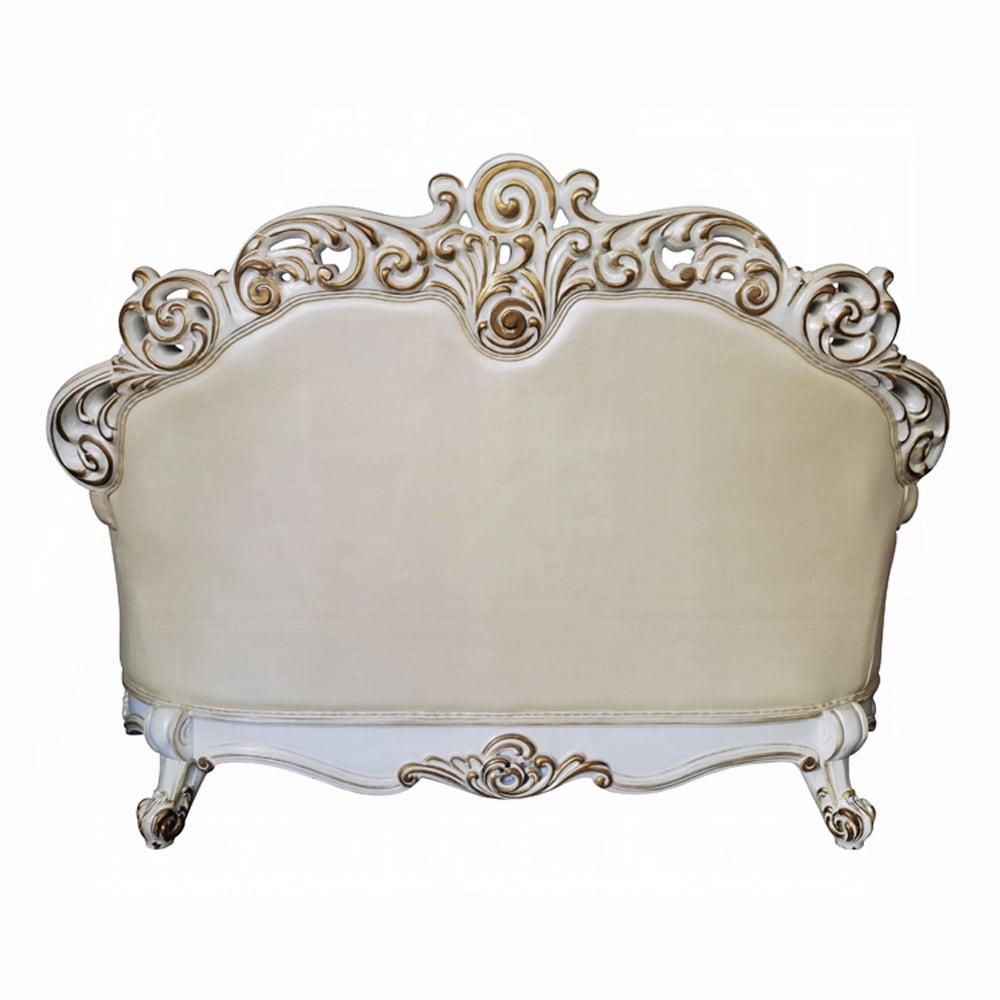 Acme Furniture Vendome Tufted Loveseat with 3 Pillows