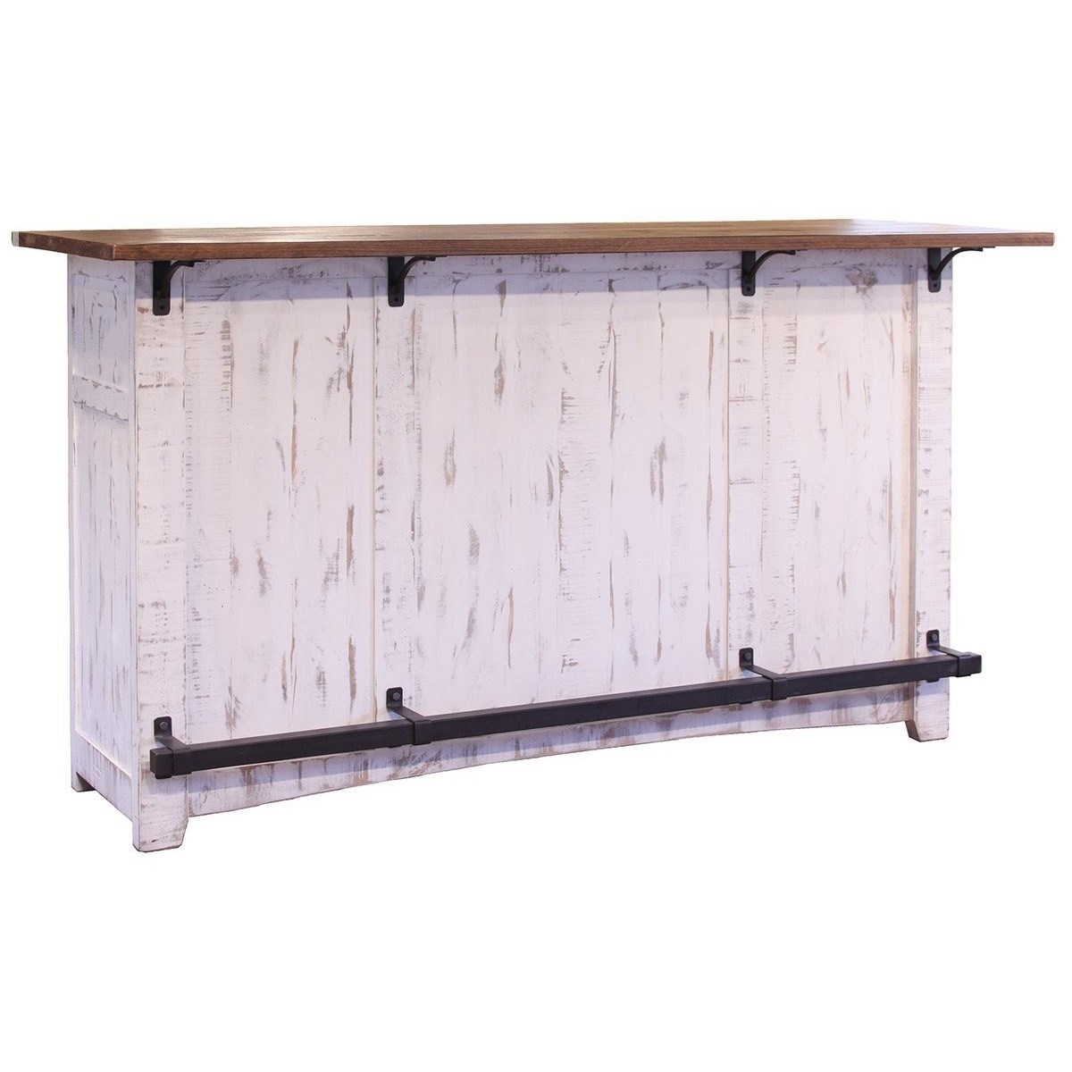 International Furniture Direct Pueblo Wooden Bar