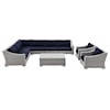 Modway Conway Outdoor 9-Piece Sectional Sofa Set