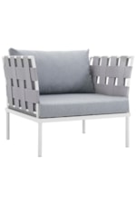 Modway Harmony 4-Piece  Sunbrella® Outdoor Patio Aluminum Seating Set