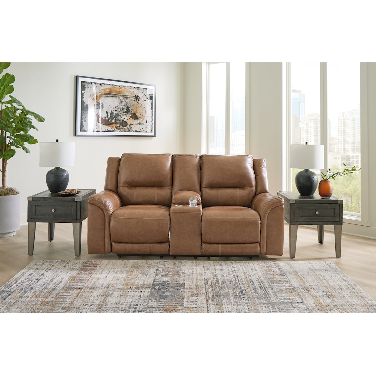 Signature Design by Ashley Trasimeno Power Reclining Loveseat