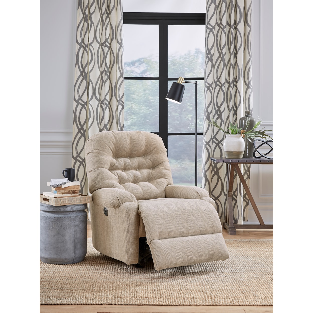 Best Home Furnishings Barb Power Space Saver Recliner