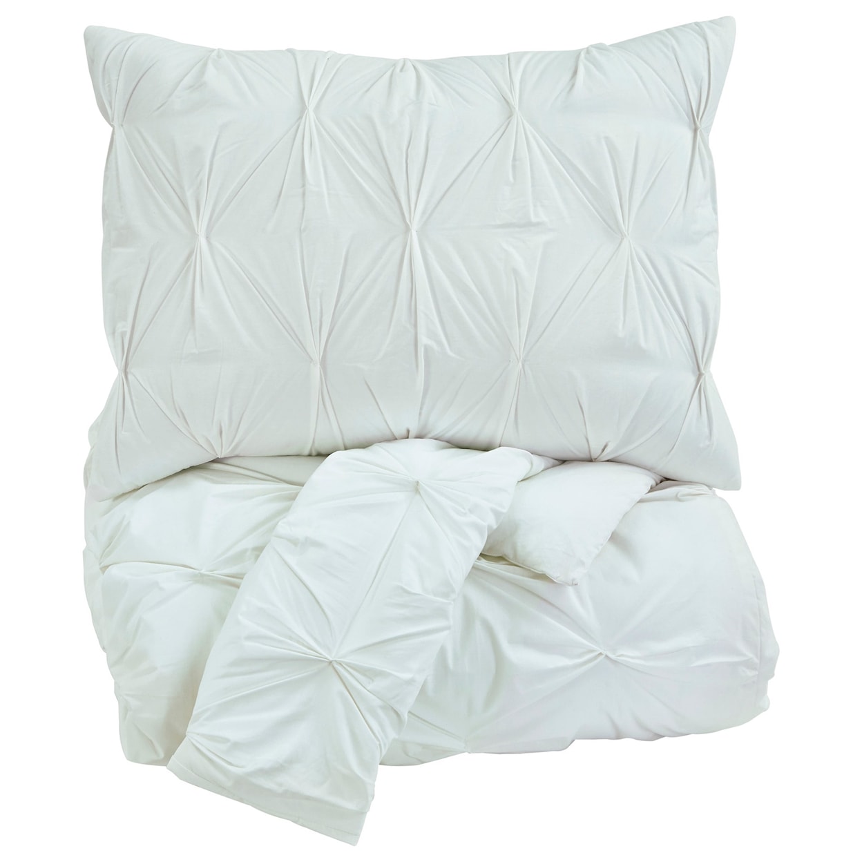 Signature Design by Ashley Bedding Sets King Rimy White Comforter Set