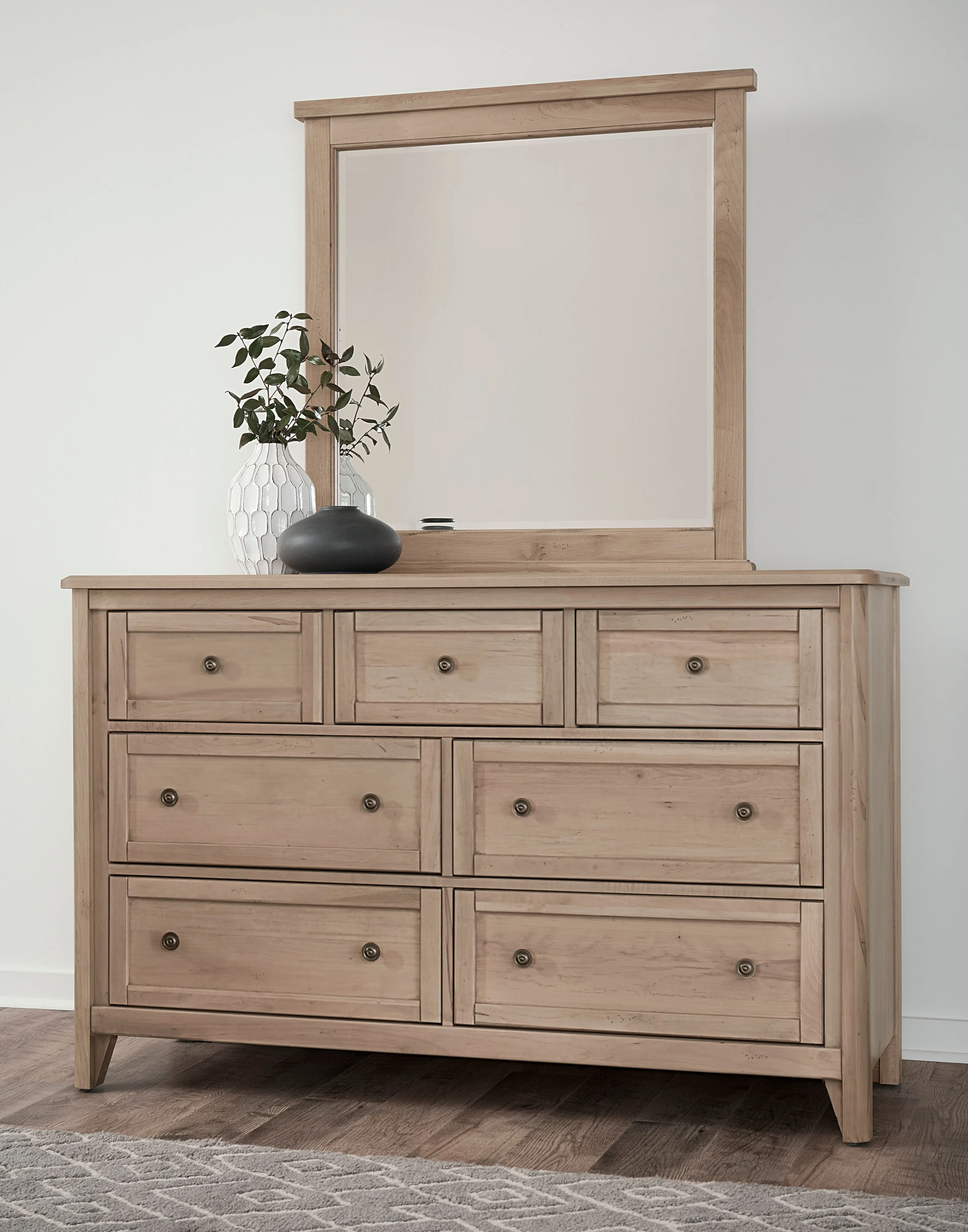 Vaughan Bassett Woodbridge 822-003x1+822-445x1 Transitional Dresser ...