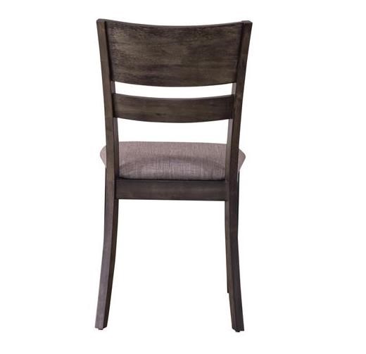 Slat Back Upholstered Side Chair