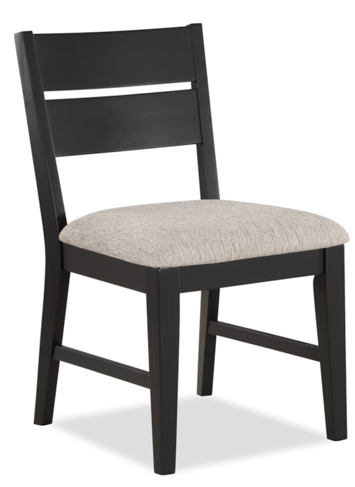 Contemporary Dining Side Chair with Upholstered Seat