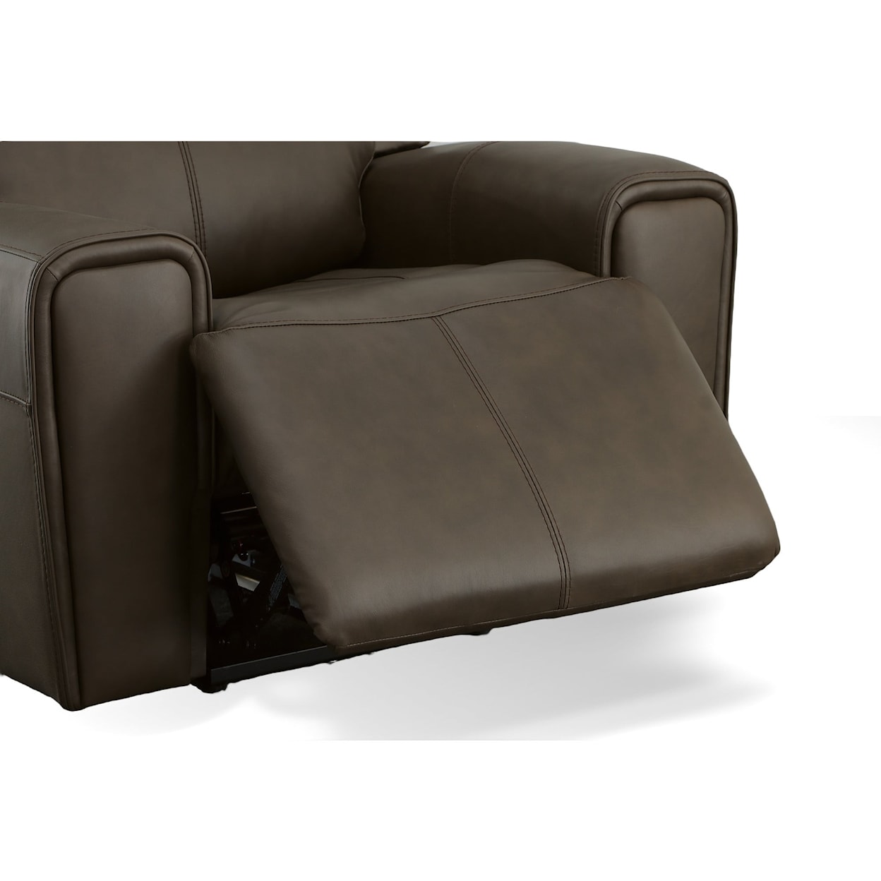 Flexsteel Barnett Power Recliner with Power Headrest & Lumbar