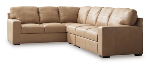 Leather Match 3-Piece Sectional