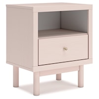 1-Drawer Nightstand with USB Charging