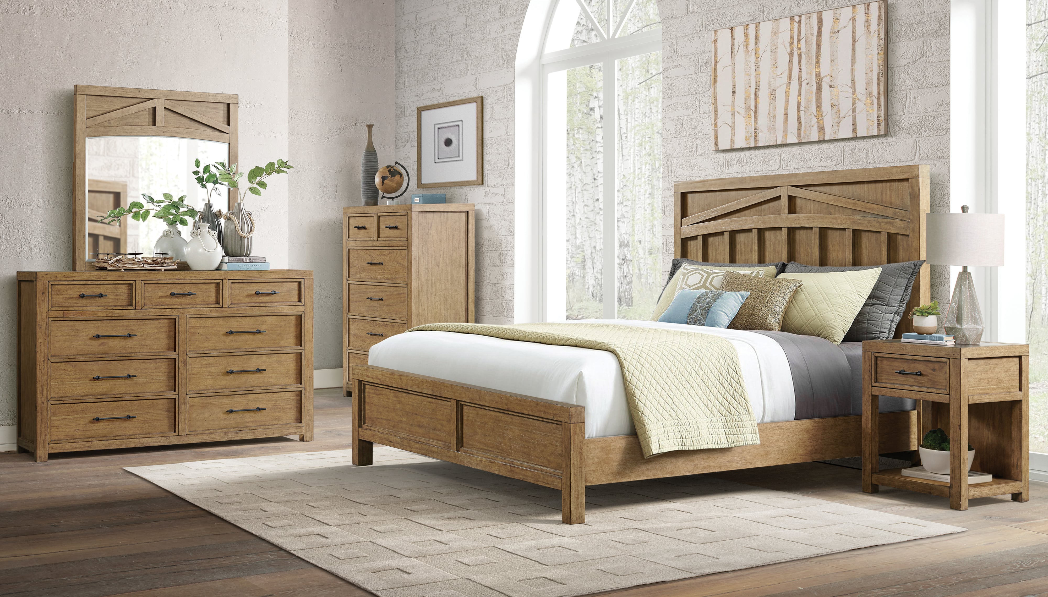 Riverside Furniture Bozeman Queen Panel Bed