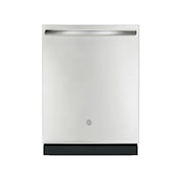 24" Built-In Top Control Dishwasher with Stainless Steel Tall Tub Stainless Steel - GBT632SSMSS