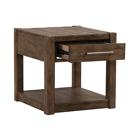 Single Drawer End Table