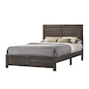 Crown Mark Hopkins King Platform Bed in One Box