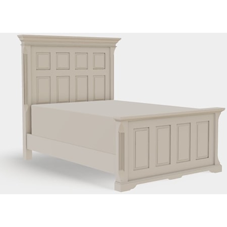 Twin XL Panel Bed High Footboard