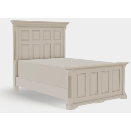 Twin XL Panel Bed High Footboard