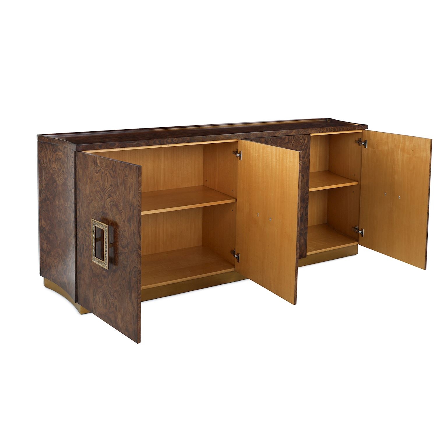 Modern Rustic 4-Door Credenza w/Adj. Shelves
