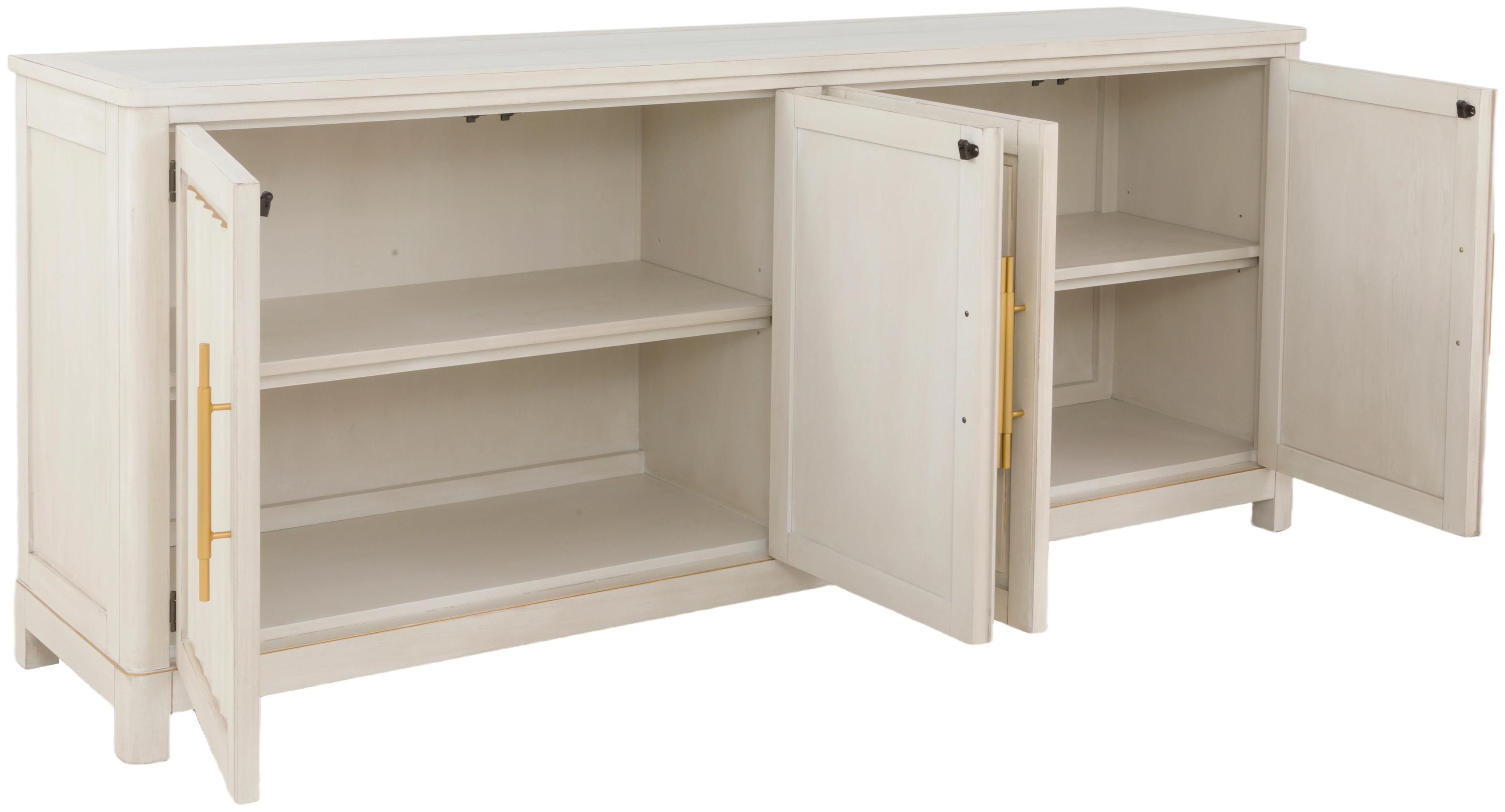 4-Door Credenza with Stone Top