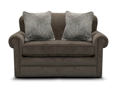 Casual Twin Sleeper Chair and a Half with Innerspring Mattress