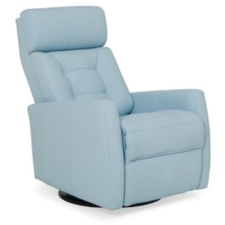 Baltic II Contemporary Swivel Glider Power Recliner w/ Power Headrest