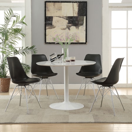 Lowry 40-inch Wood Top Dining Table