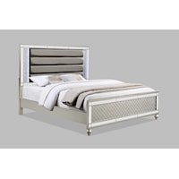 Contemporary Queen Panel Bed