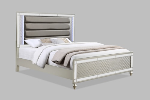 Contemporary Queen Panel Bed