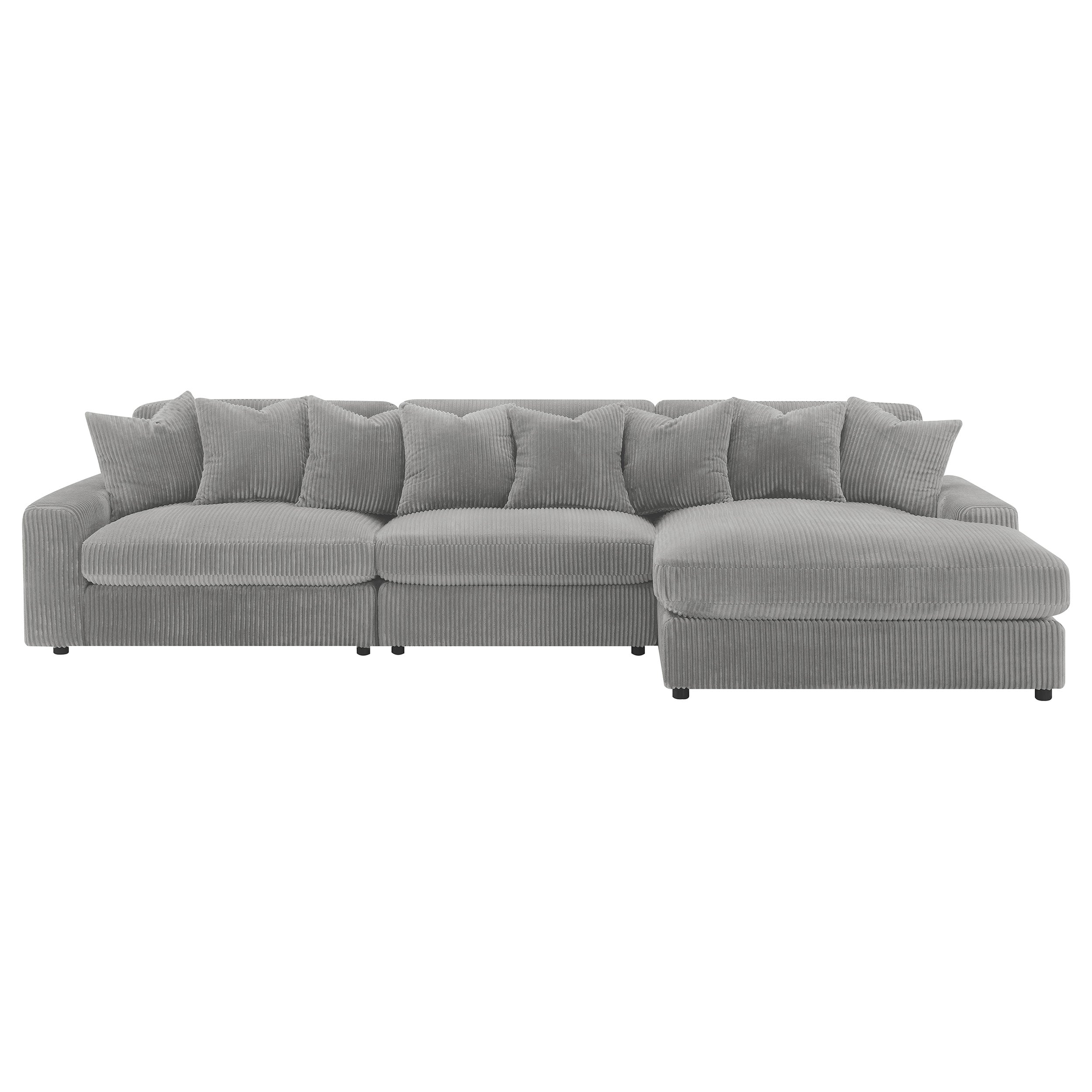 Blaine Reversible Chaise Sectional Sofa Fog