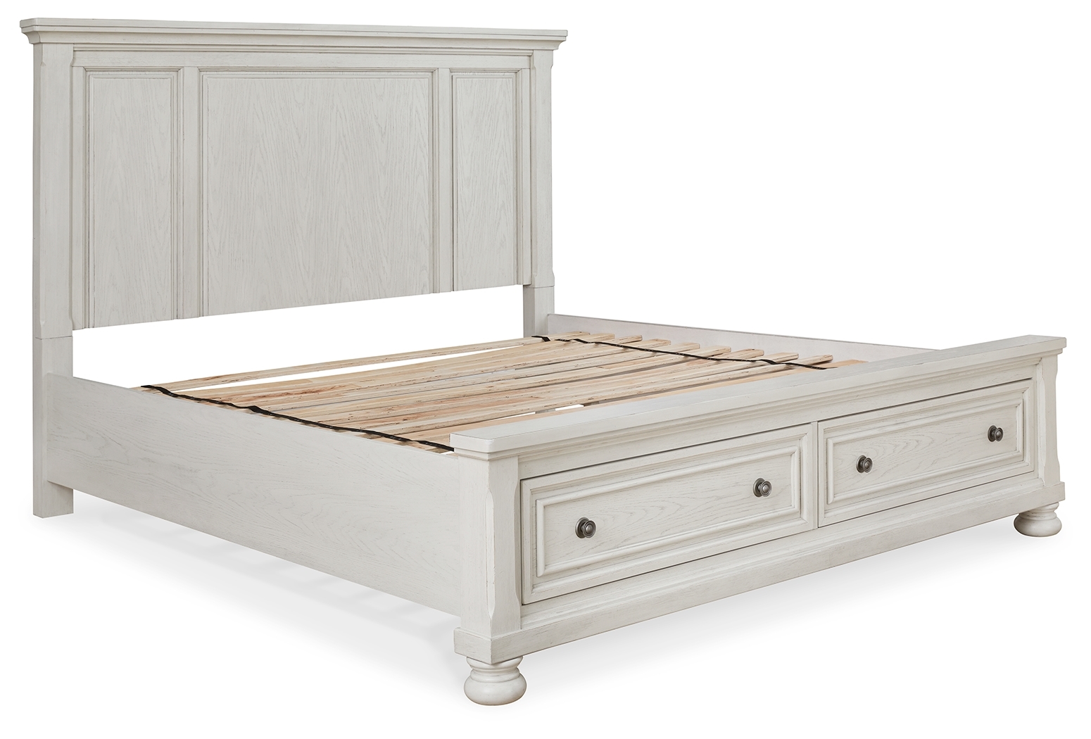 Queen Panel Storage Bed