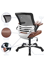 Modway Edge Vinyl Office Chair