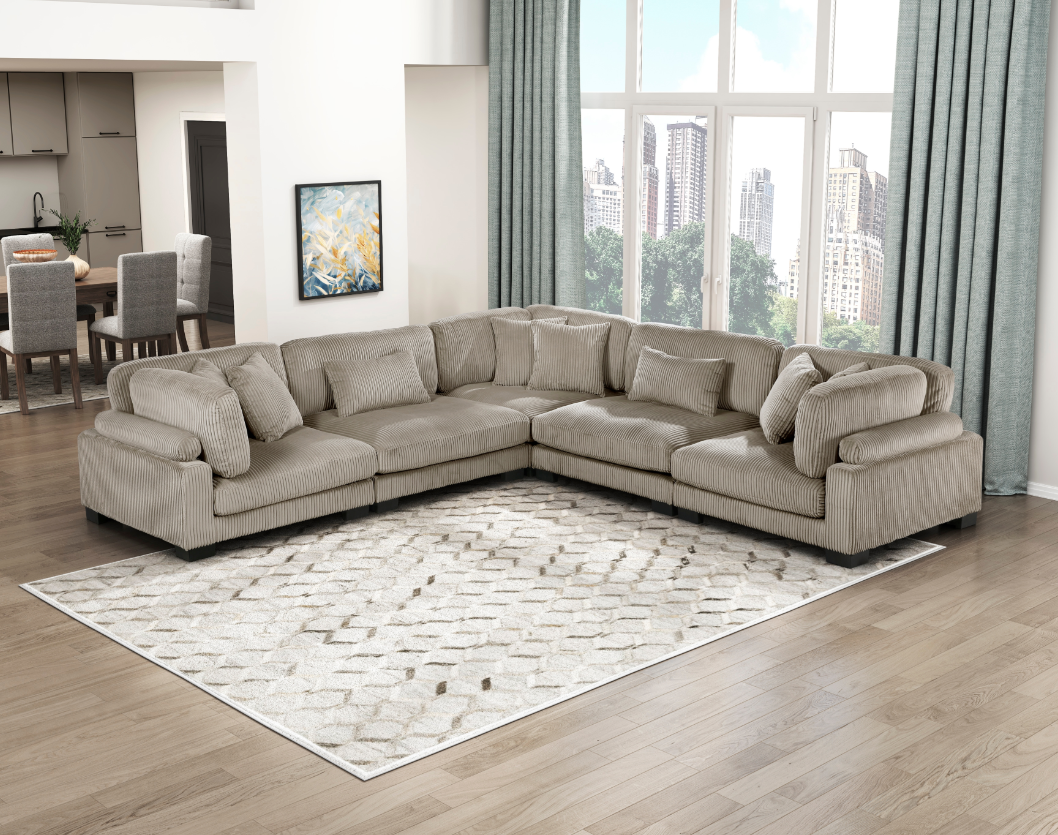 Homelegance Traverse 5-Piece Sectional Sofa