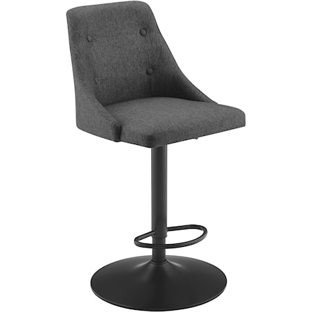 Contemporary Adjustable Barstool-Grey