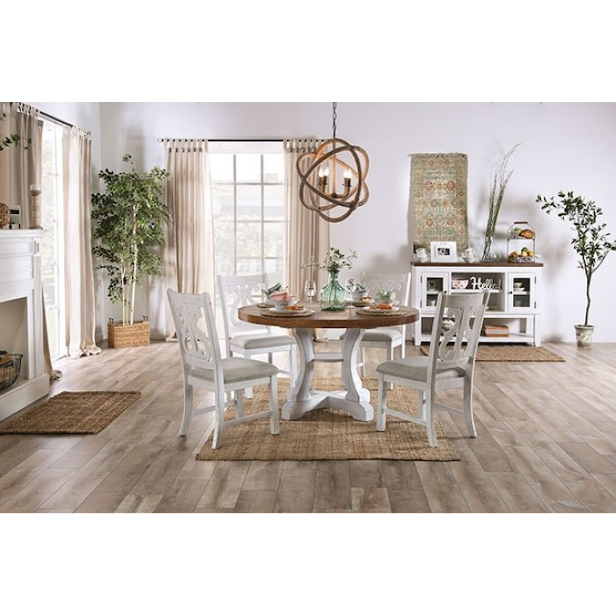 Furniture of America - FOA Auletta Round Dining Table