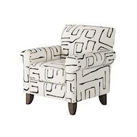 Accent Chair with Rolled Arms