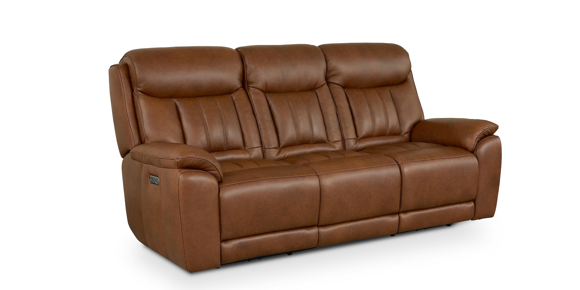 Bassett Club Level - Benson Benson Leather Power Reclining Sofa