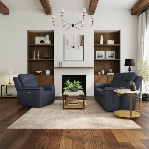 Casual 2-Piece Power Reclining Living Room Set