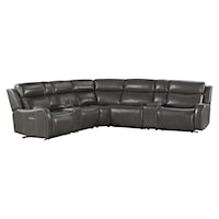 Contemporary Sectional Sofa with Storage Consoles