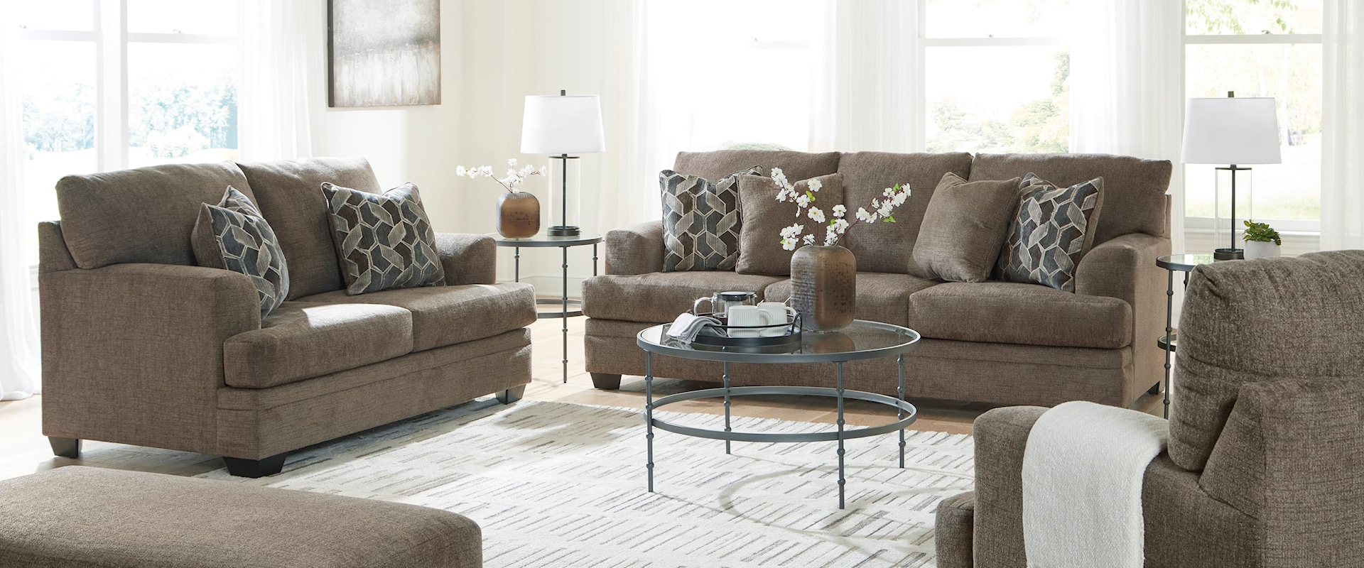 Sofa, Loveseat, Oversized Chair And Ottoman