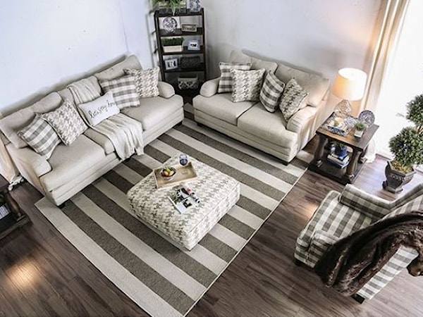 Sofa and Loveseat Set