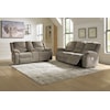 Ashley Furniture Signature Design Draycoll Double Reclining Power Loveseat w/ Console