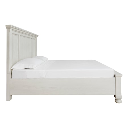 King Panel Bed with Storage