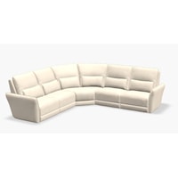 4-Seat Corner Curve Sectional with Two Double Power Recliners